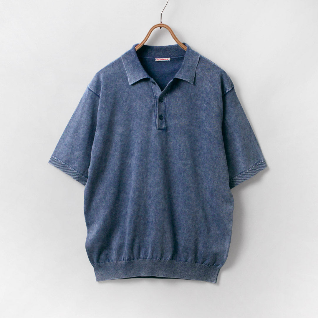 RYE TENDER / Odessa 顏料染色針織 Polo 衫