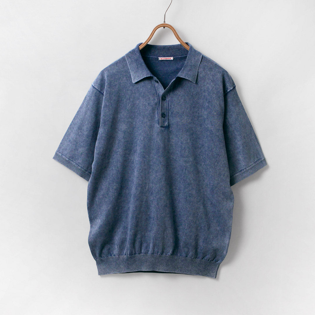 RYE TENDER / Odessa 顏料染色針織 Polo 衫