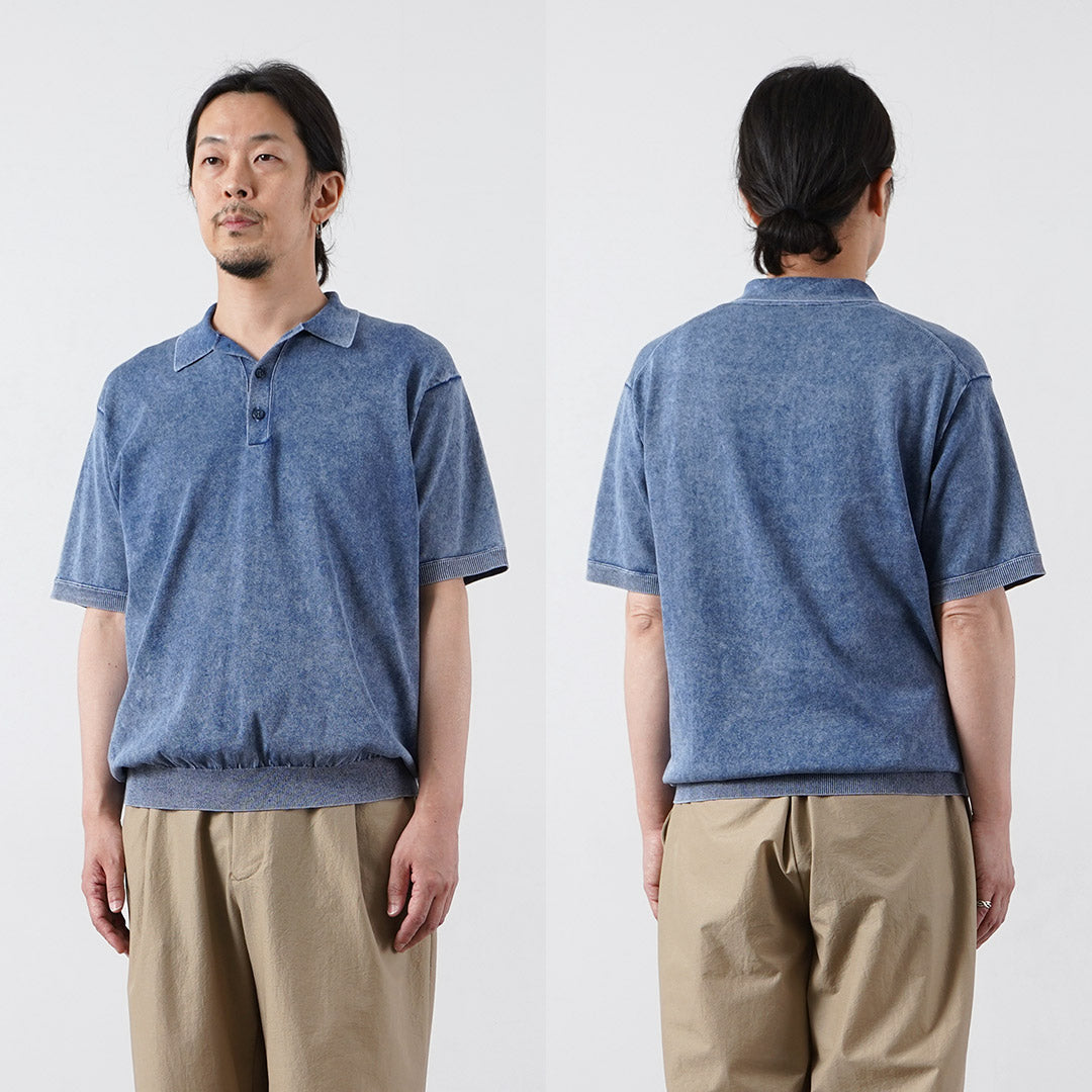 RYE TENDER / Odessa 顏料染色針織 Polo 衫