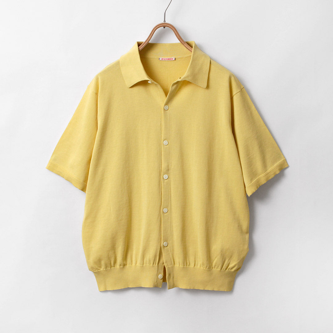 RYE TENDER / Chemise à manches courtes en tricot de coton Teton