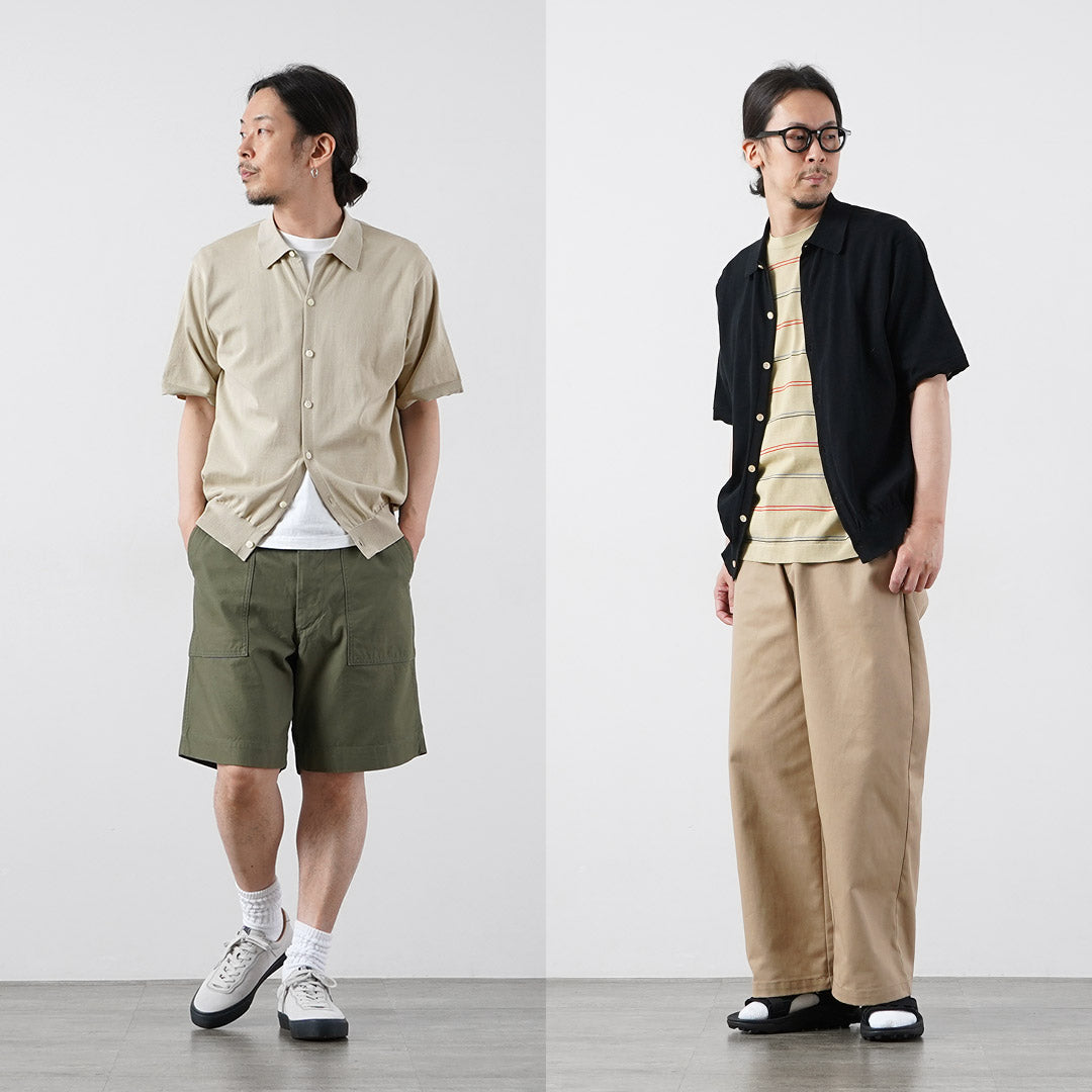 RYE TENDER / Chemise à manches courtes en tricot de coton Teton