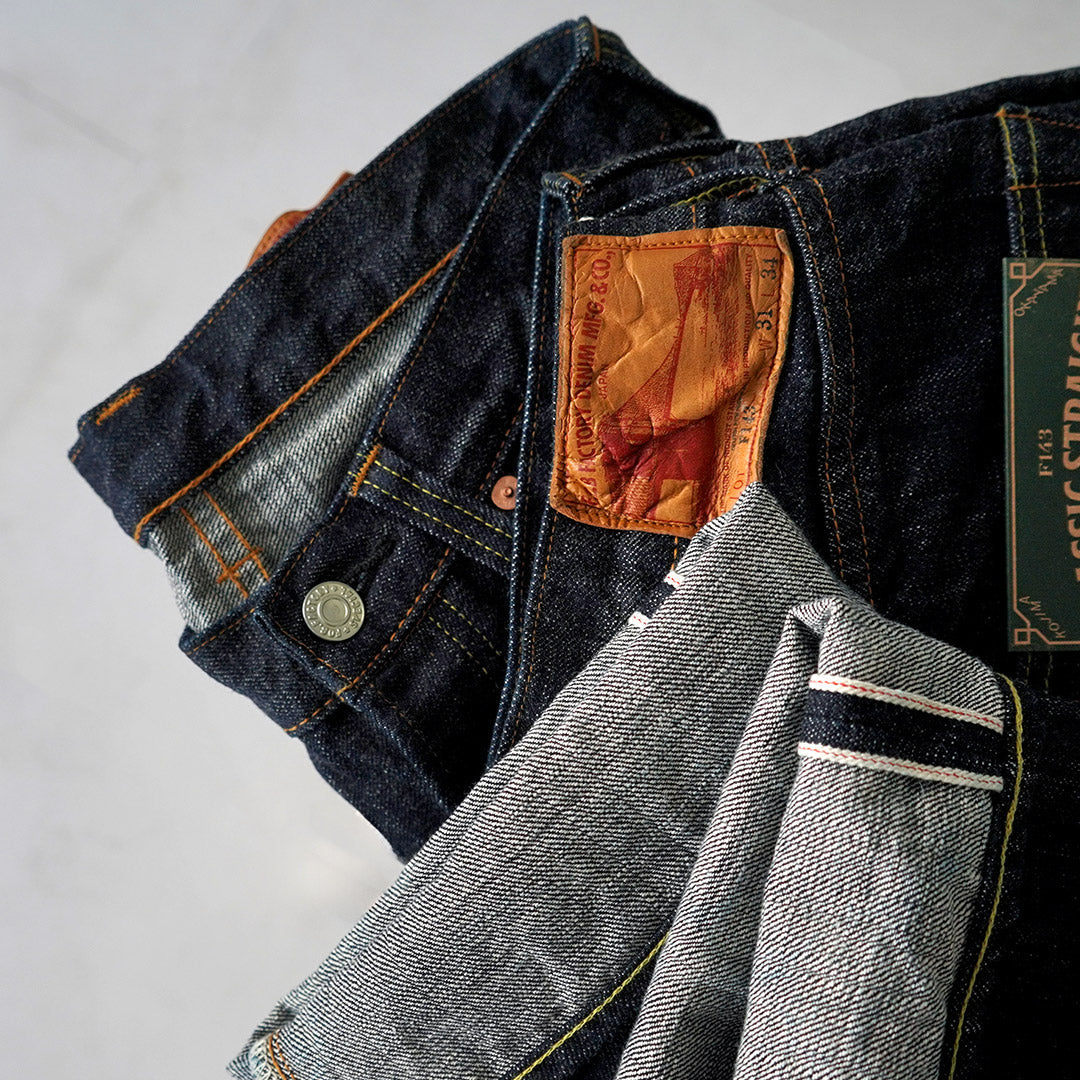 FOB FACTORY / F143 布边直筒五袋牛仔布