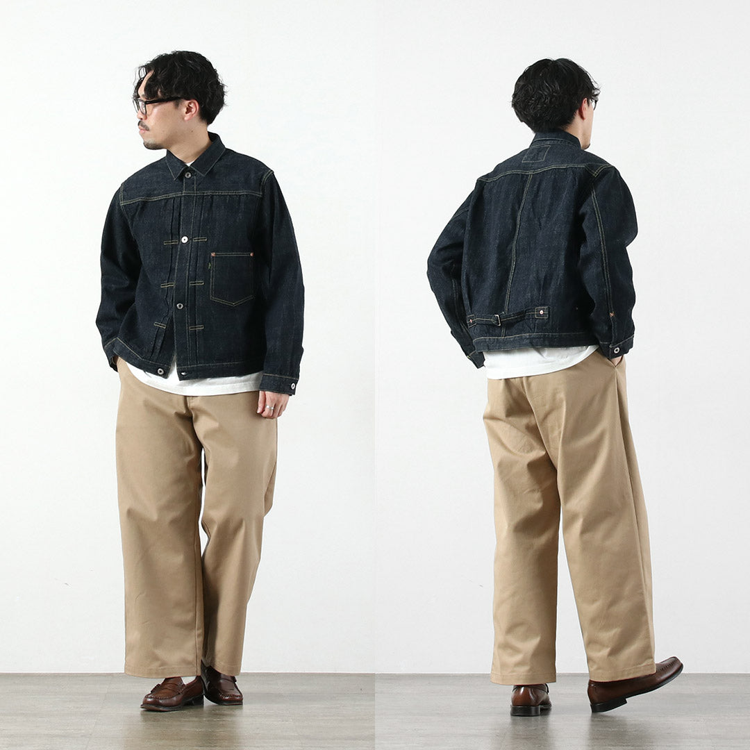 FOB FACTORY / F2460 Veste chemisier en jean modèle WWII