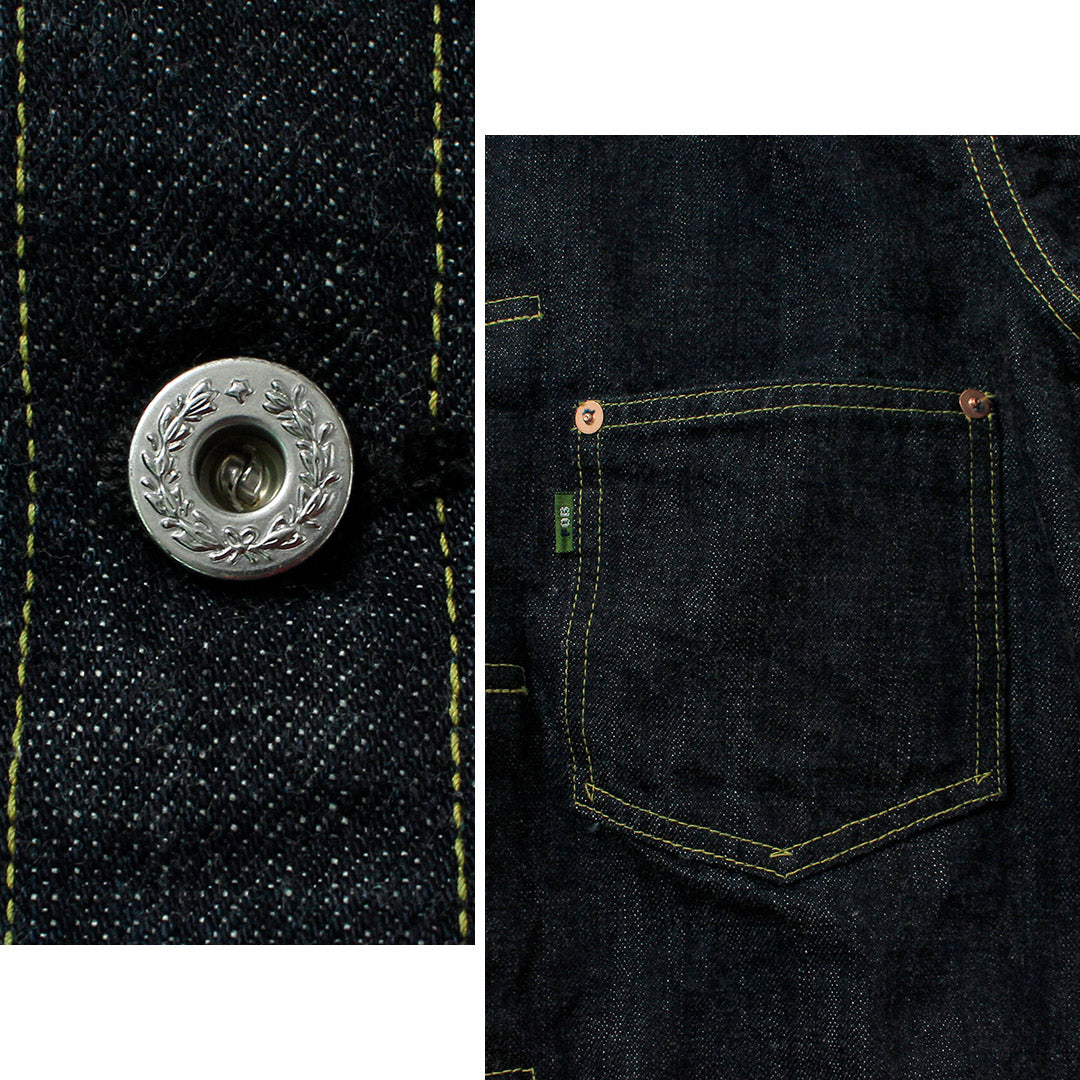FOB FACTORY / F2460 Veste chemisier en jean modèle WWII