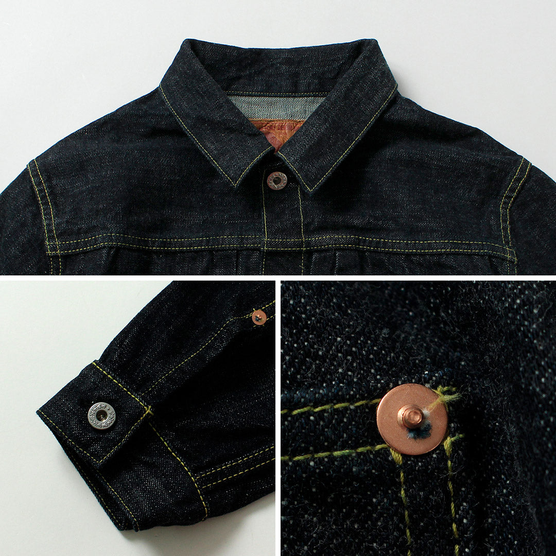 FOB FACTORY / F2460 Veste chemisier en jean modèle WWII