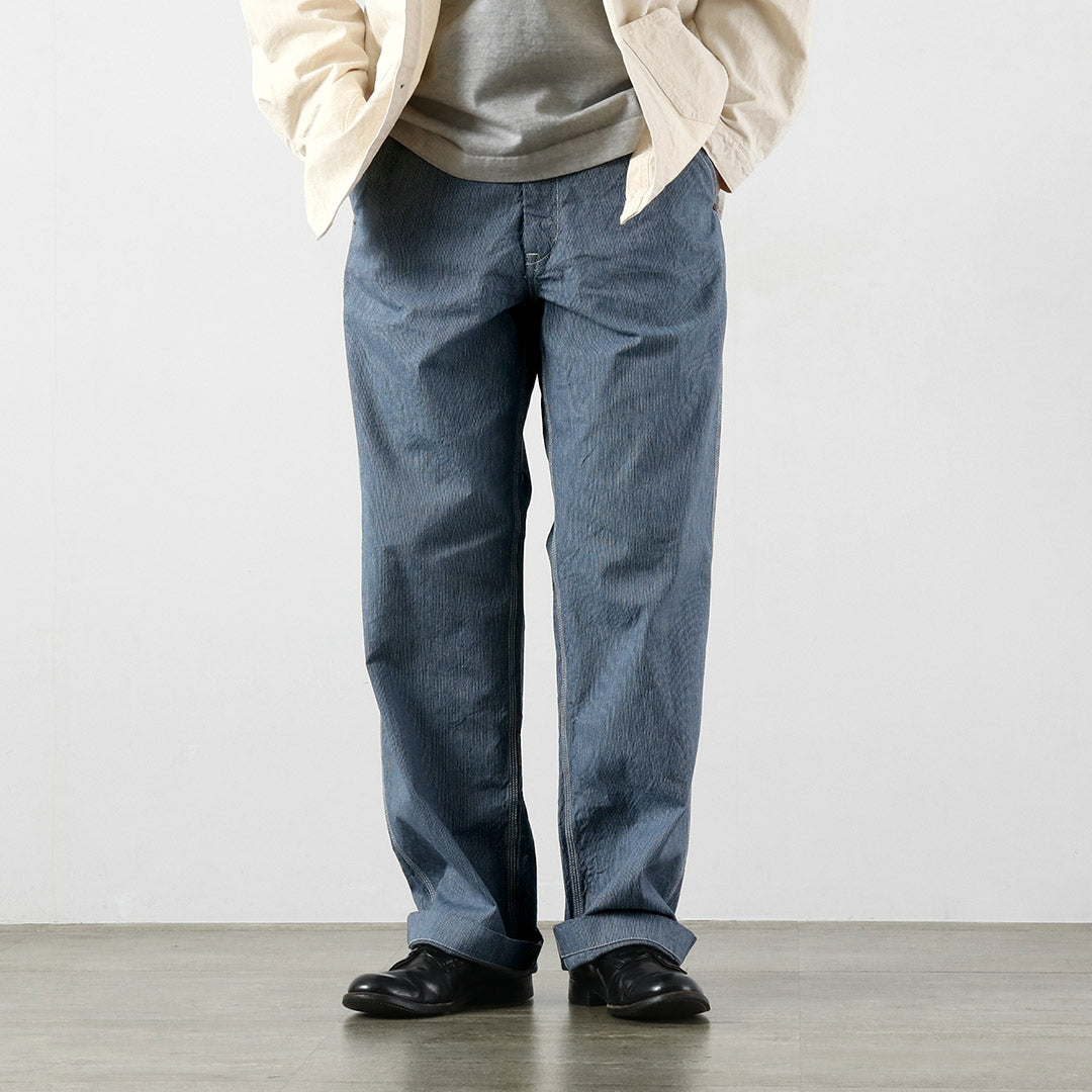 FOB FACTORY / F0548 Pantalon de travail en hickory