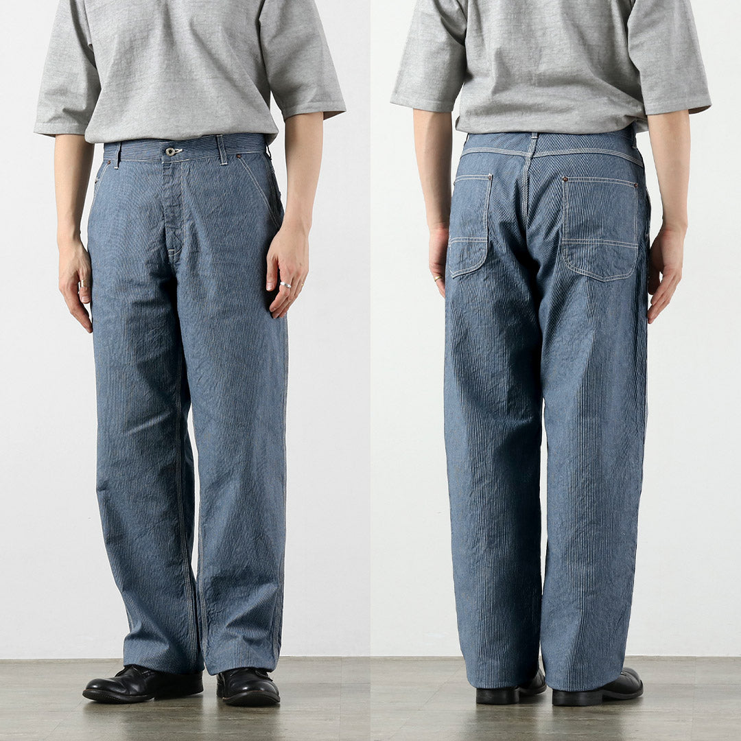FOB FACTORY / F0548 Pantalon de travail en hickory