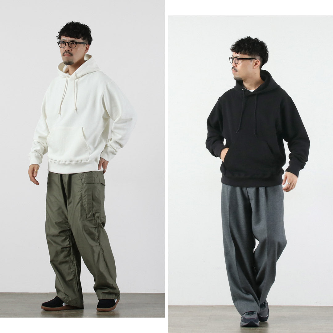 CLUB DE INVESTIGACIÓN DE ALGODÓN / 14 oz. Sudadera con capucha de rizo Loopwheel