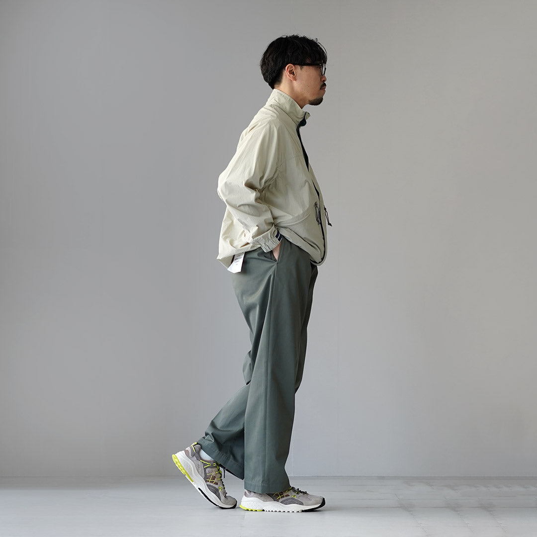 FLOWER MOUNTAIN / Yamabushi Ripstop 나일론 오버레이 가죽 스니커즈