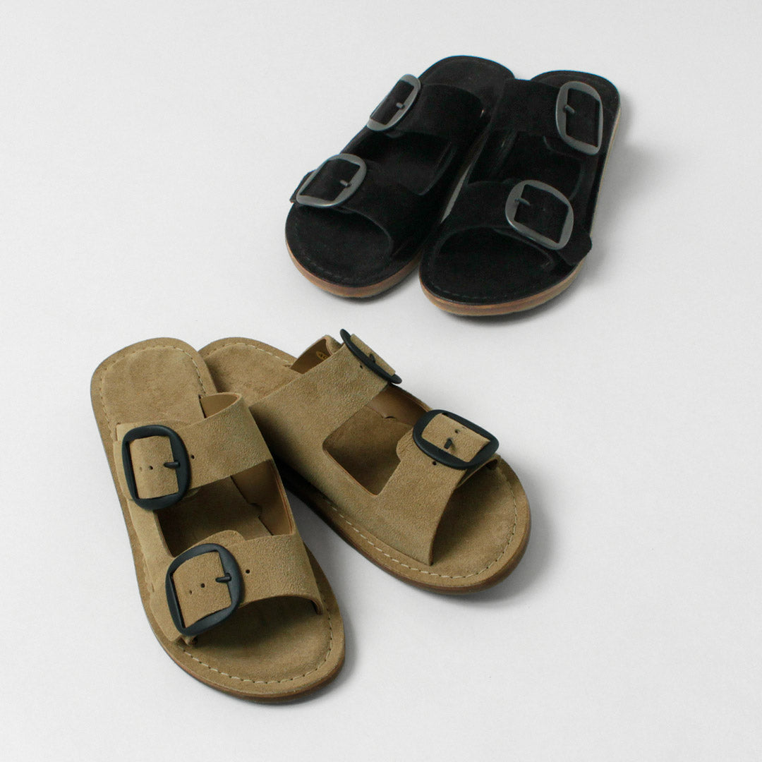 L'ANGOLO DEL CUOIO / Sandales en Cuir Double Boucle