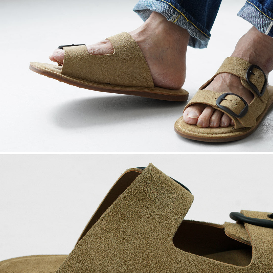 L'ANGOLO DEL CUOIO / Sandales en Cuir Double Boucle
