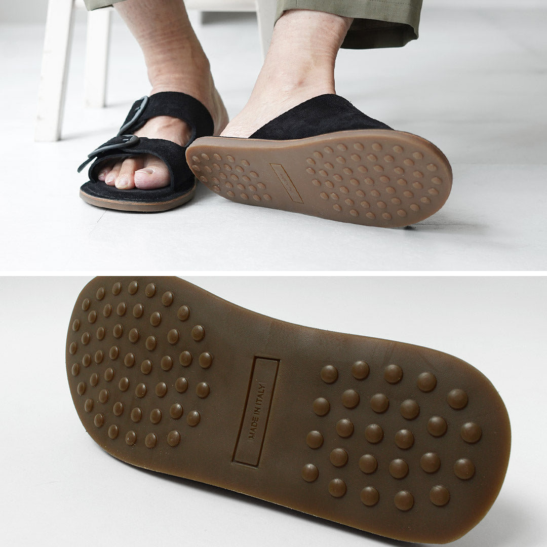 L'ANGOLO DEL CUOIO / Sandales en Cuir Double Boucle