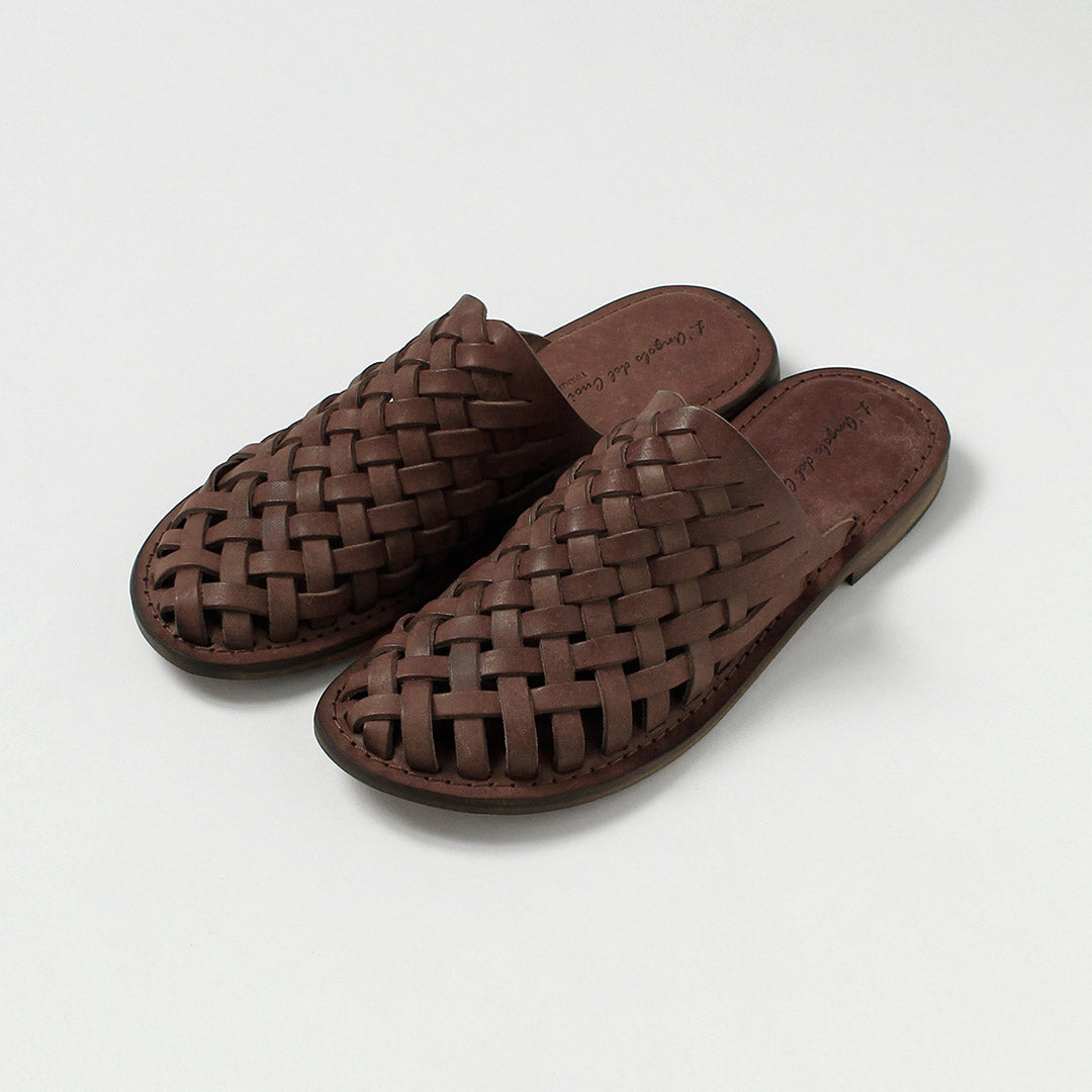 L'ANGOLO DEL CUOIO / Sandalias de piel tejida