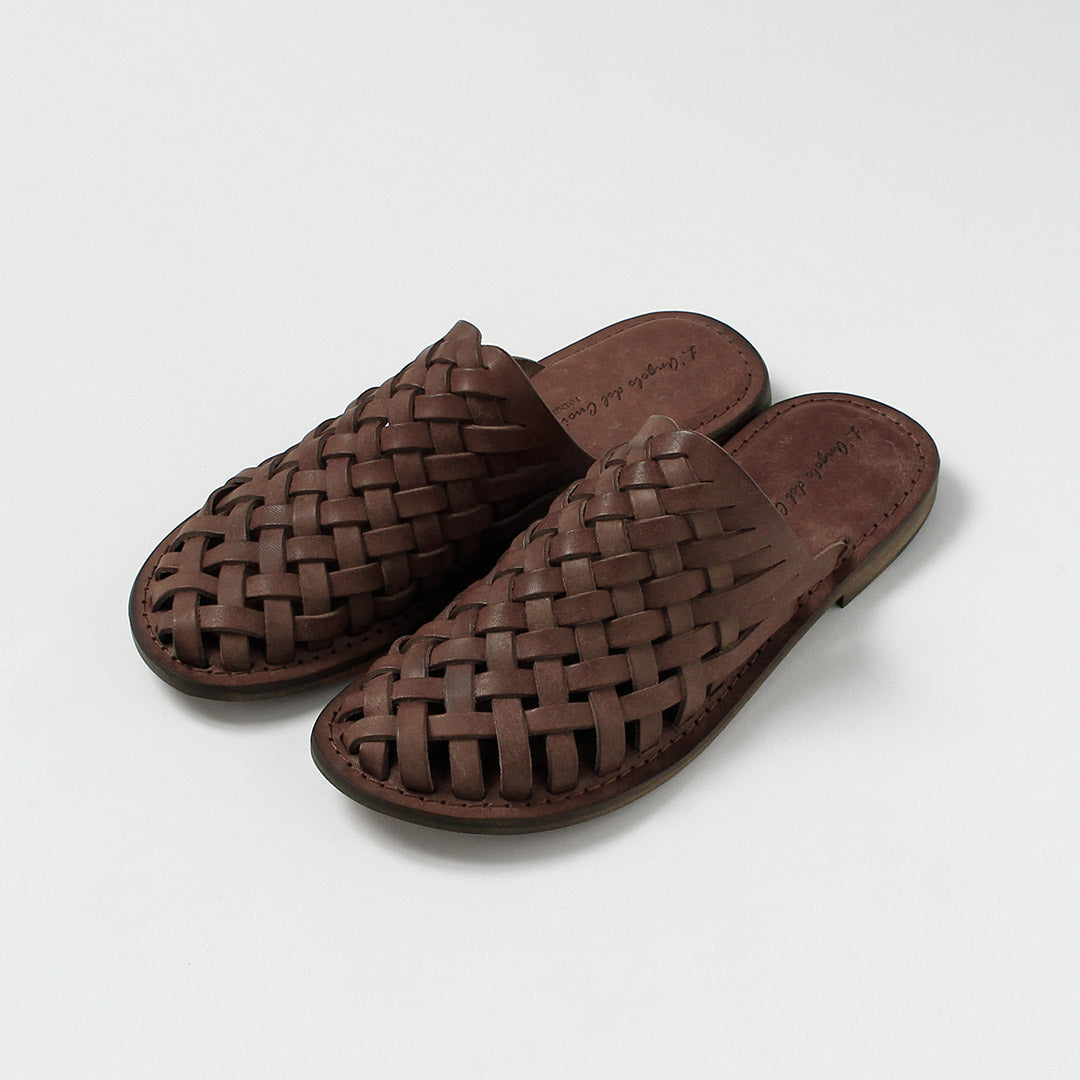 L'ANGOLO DEL CUOIO / Sandalias de piel tejida