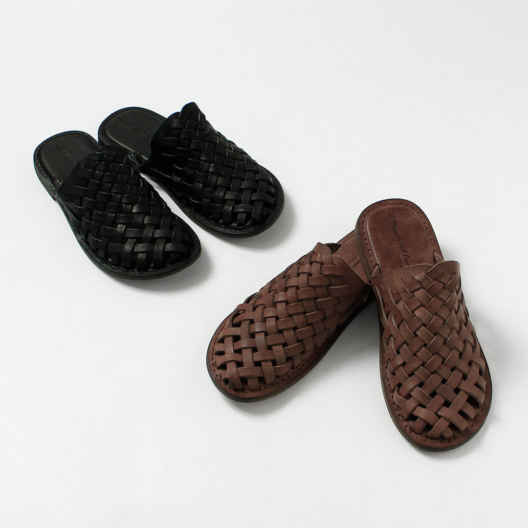 L'ANGOLO DEL CUOIO / Sandalias de piel tejida