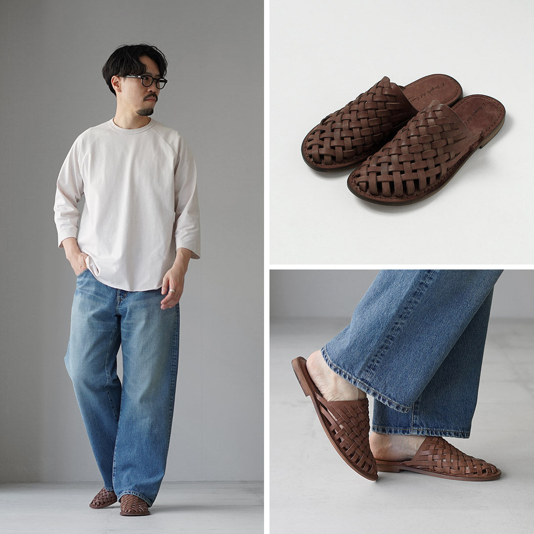 L'ANGOLO DEL CUOIO / Sandalias de piel tejida