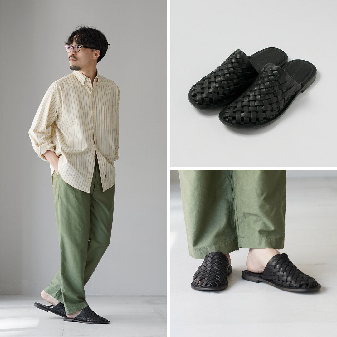 L'ANGOLO DEL CUOIO / Sandalias de piel tejida