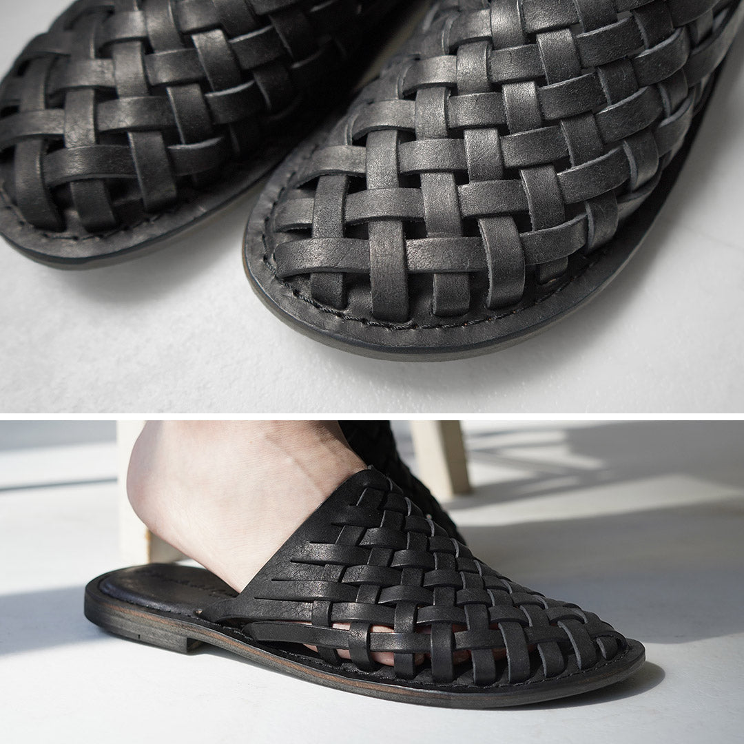 L'ANGOLO DEL CUOIO / Sandalias de piel tejida