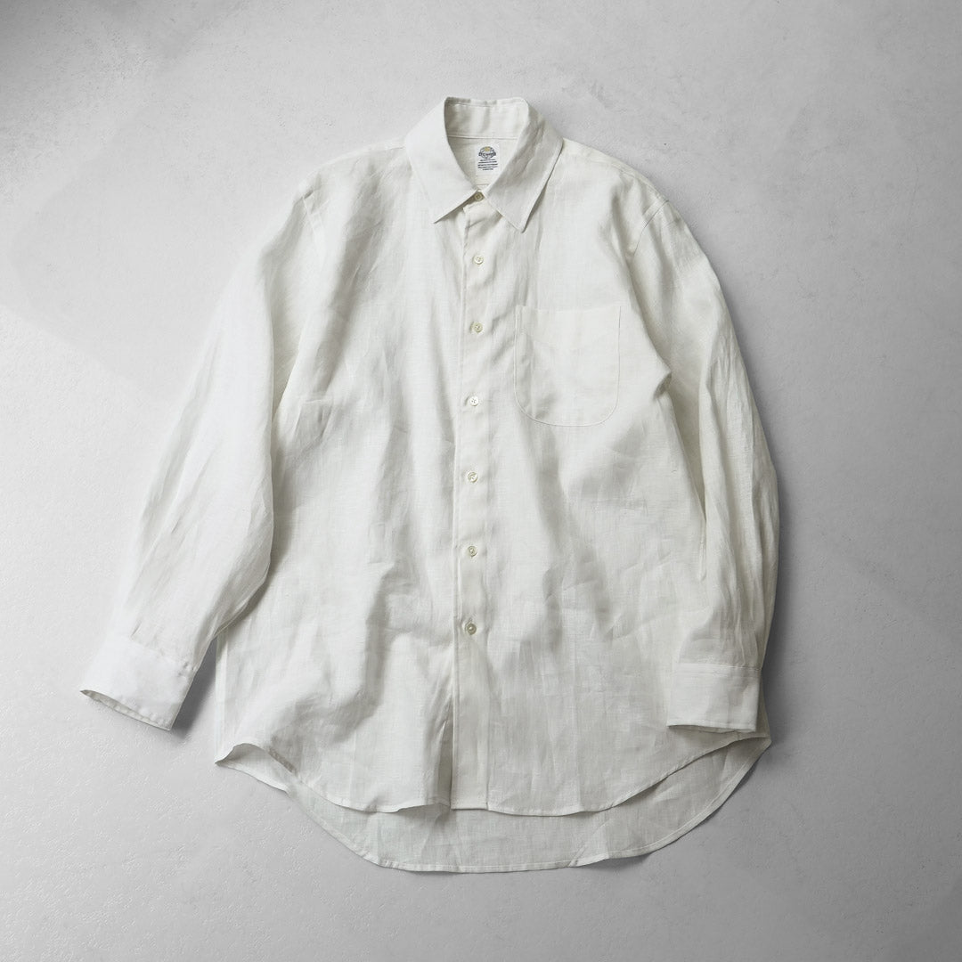 D.C.WHITE / Camisa Newport Lino Cuello Regular