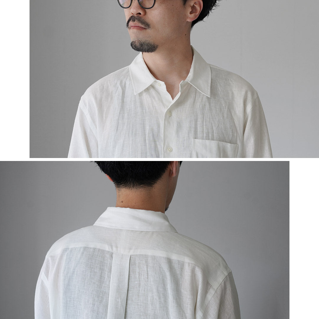 D.C.WHITE / Camisa Newport Lino Cuello Regular