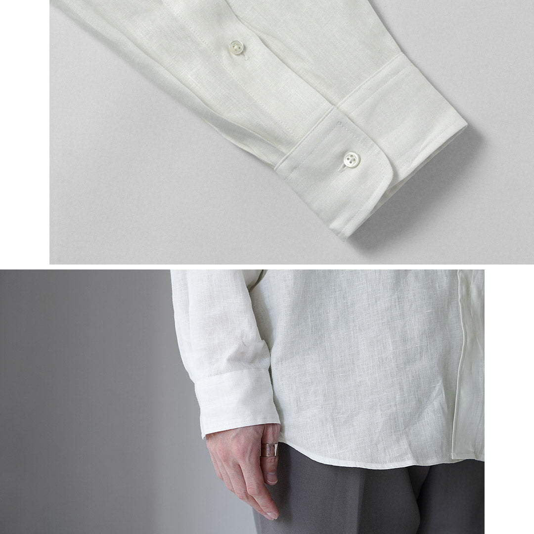 D.C.WHITE / Camisa Newport Lino Cuello Regular