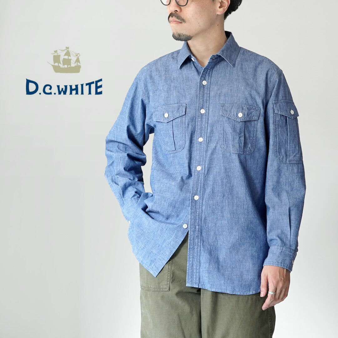 D.C.WHITE / Camisa de trabajo con cabrestante