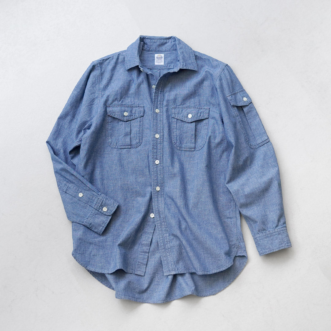 D.C.WHITE / Camisa de trabajo con cabrestante