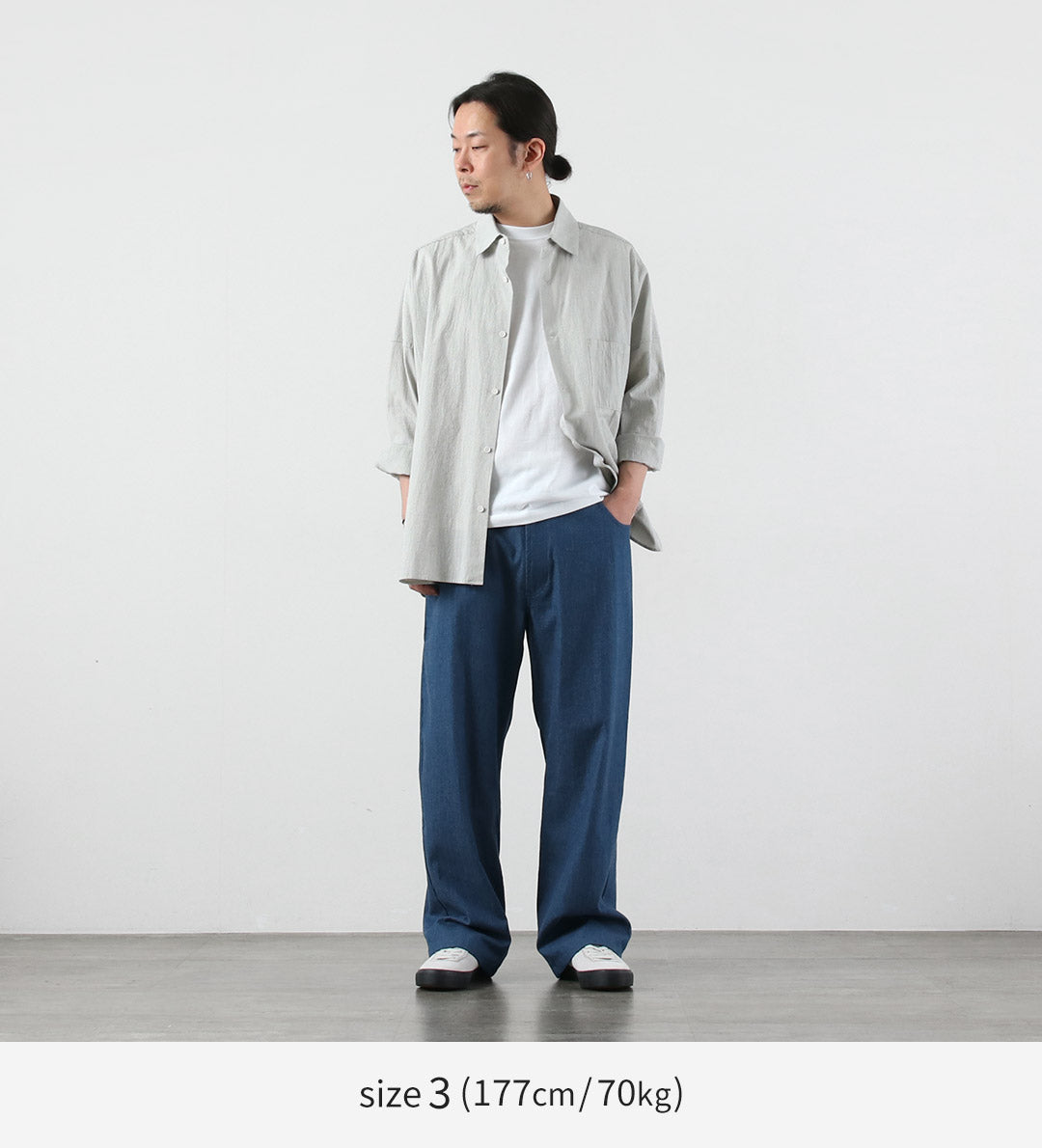 BASISBROEK / Albion 8oz Denim Semi-Wide Easy Pants
