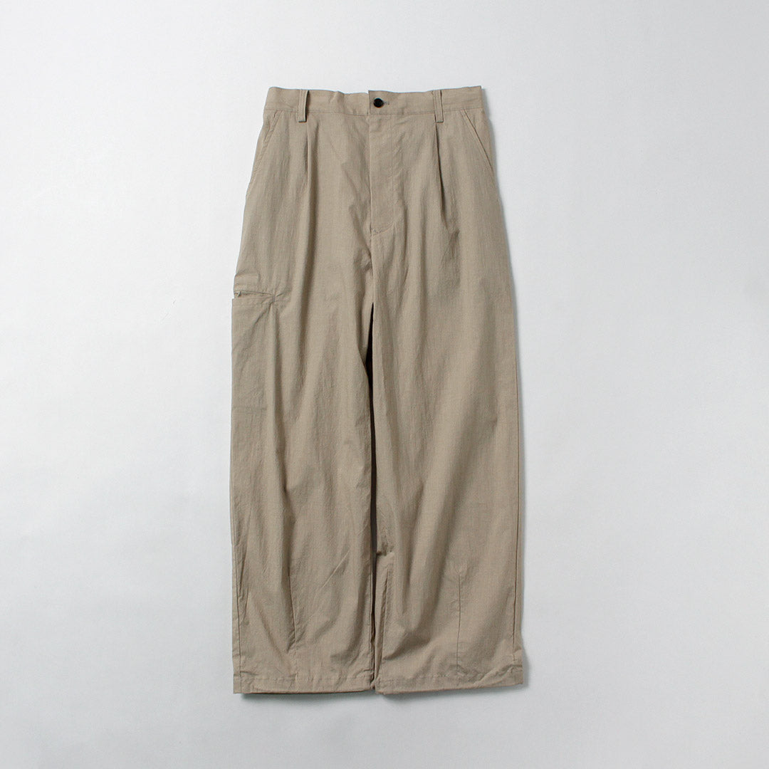BASISBROEK / Pantalones plisados de lino y algodón Wisken