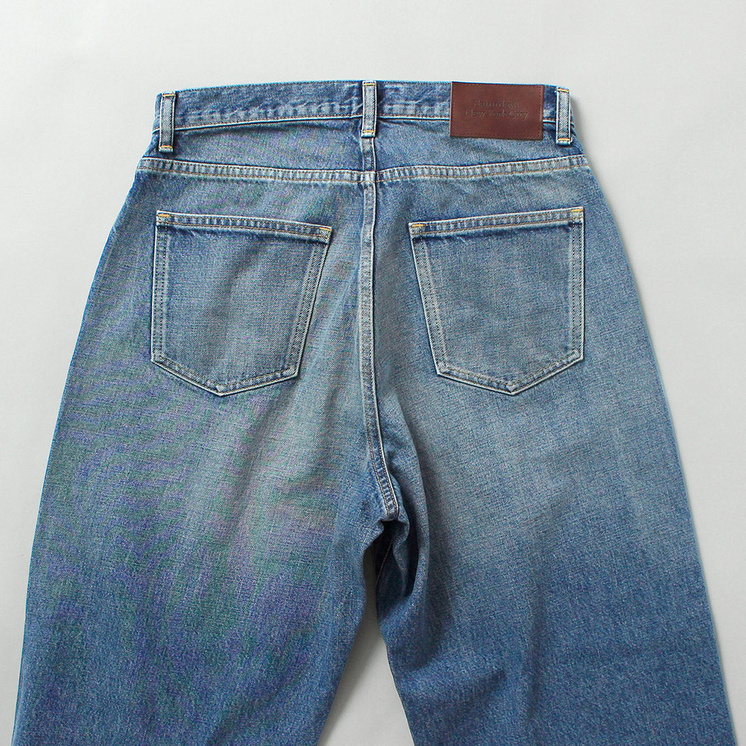 SATURDAYS NYC / Takeru Pantalones de mezclilla relajados, anchos y rectos