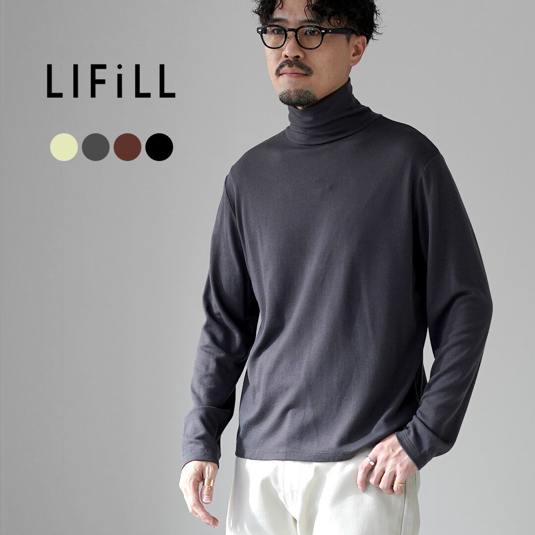 LIFiLL / 울리시 하이넥 긴팔 티셔츠