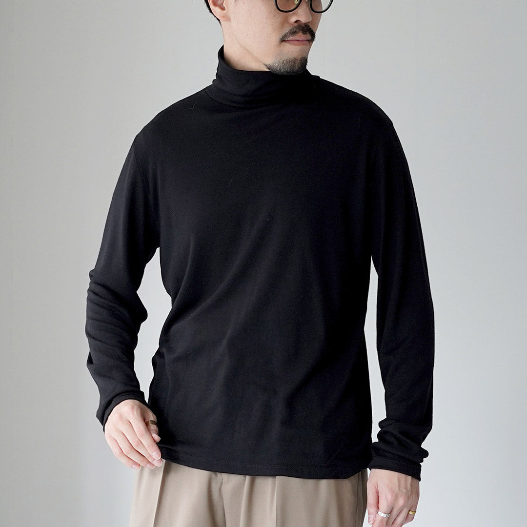 LIFiLL / 울리시 하이넥 긴팔 티셔츠