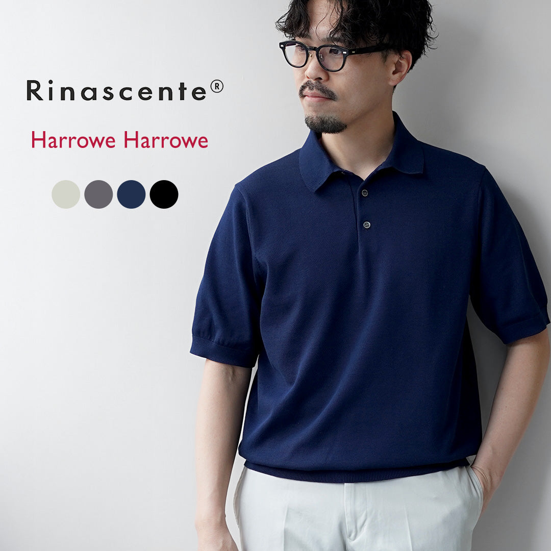 RINASCENTE / 맞춤 주문 12G 저지 하이브리드 워셔블 폴로셔츠
