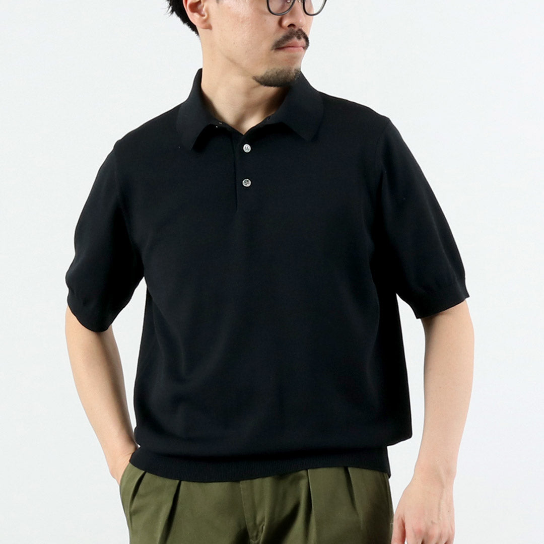 RINASCENTE / 맞춤 주문 12G 저지 하이브리드 워셔블 폴로셔츠
