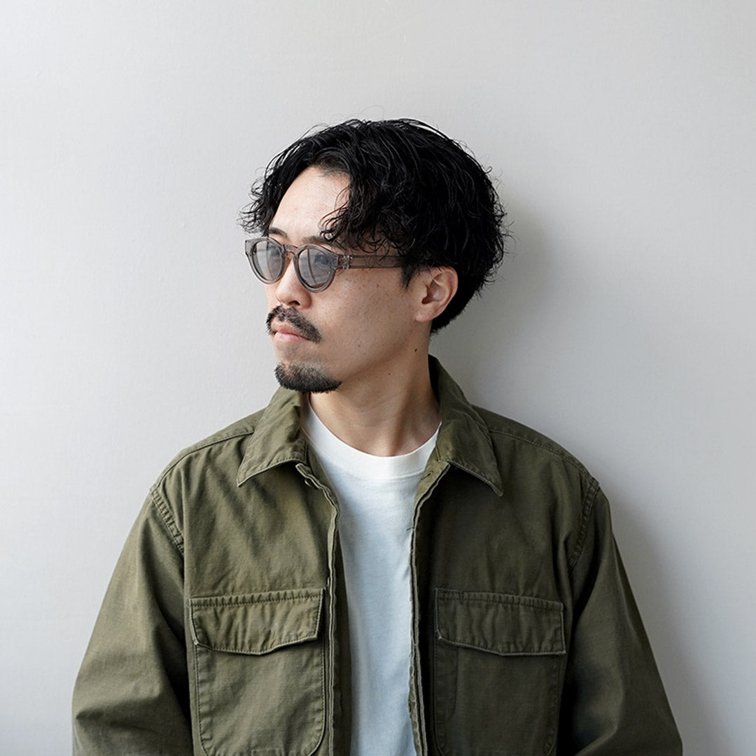 JUGAAD14 / 하버 클리어 선글라스 프렌치 스타일 보스턴 프레임