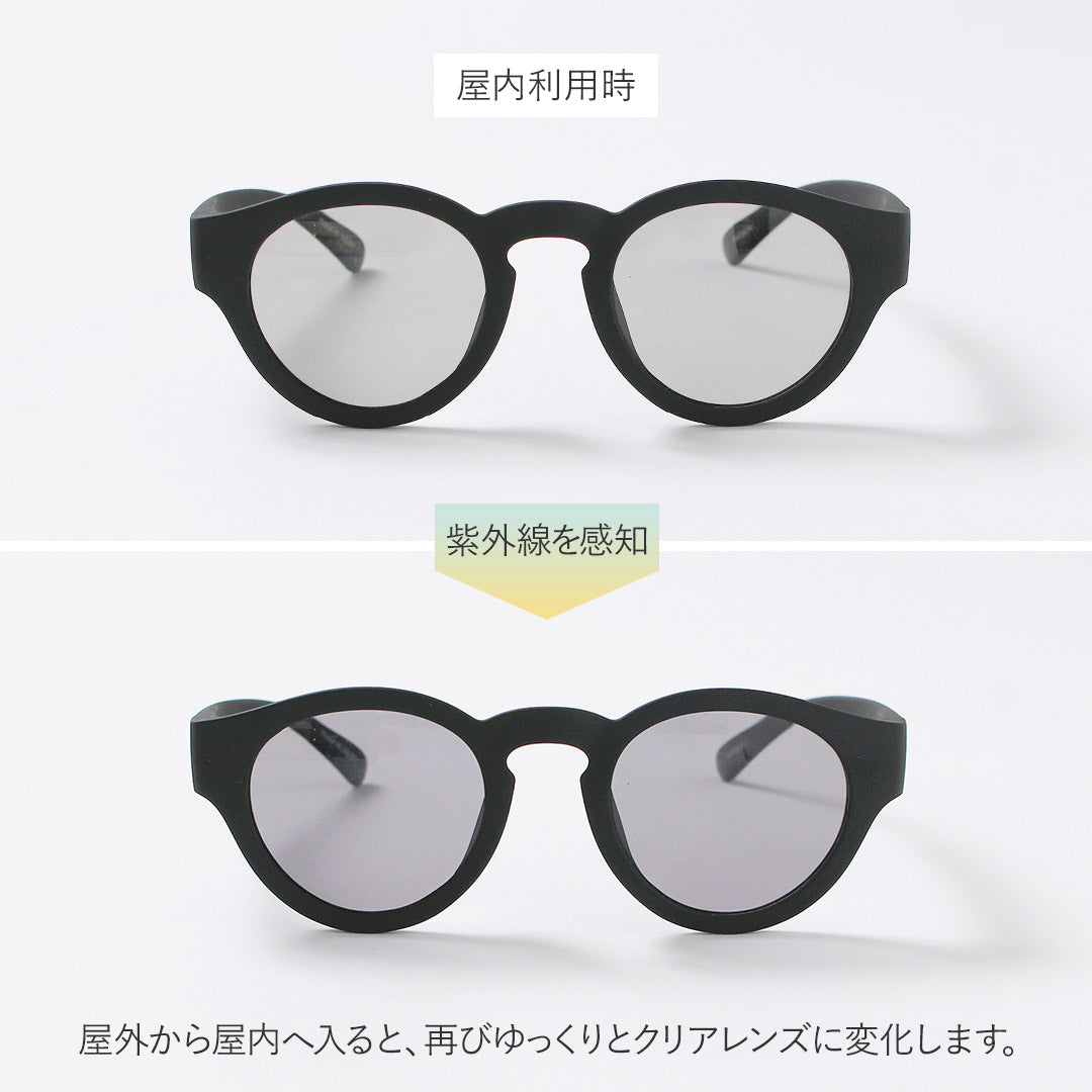 JUGAAD14 / Gafas de sol Harbor Grip Matte estilo francés con montura Boston