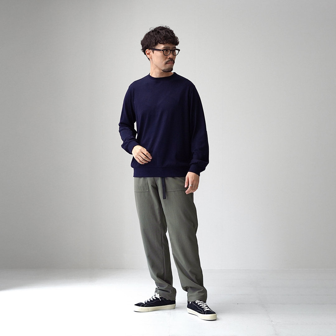 KEMA DESIGNS / 可水洗羊毛肘部拼貼針織 T 卹