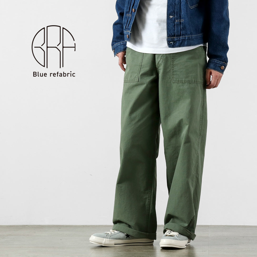 Blue refabric / Ripstop Summer Wide Baker Pants