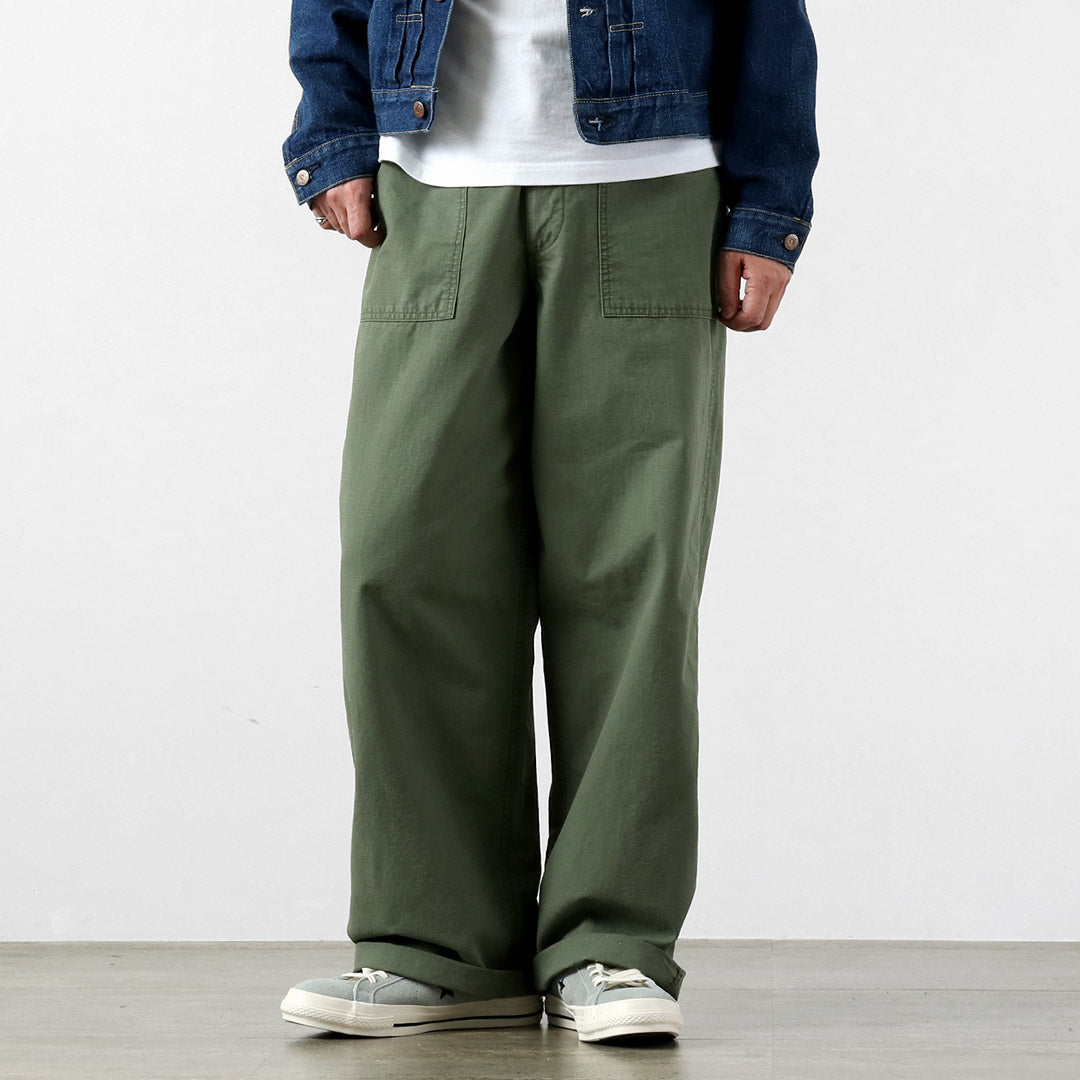 Blue refabric / Ripstop Summer Wide Baker Pants