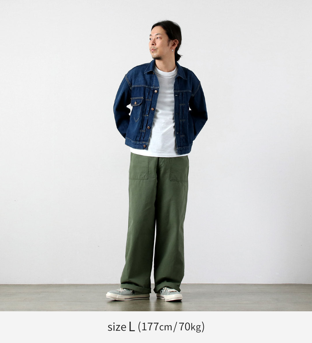 Blue refabric / Ripstop Summer Wide Baker Pants