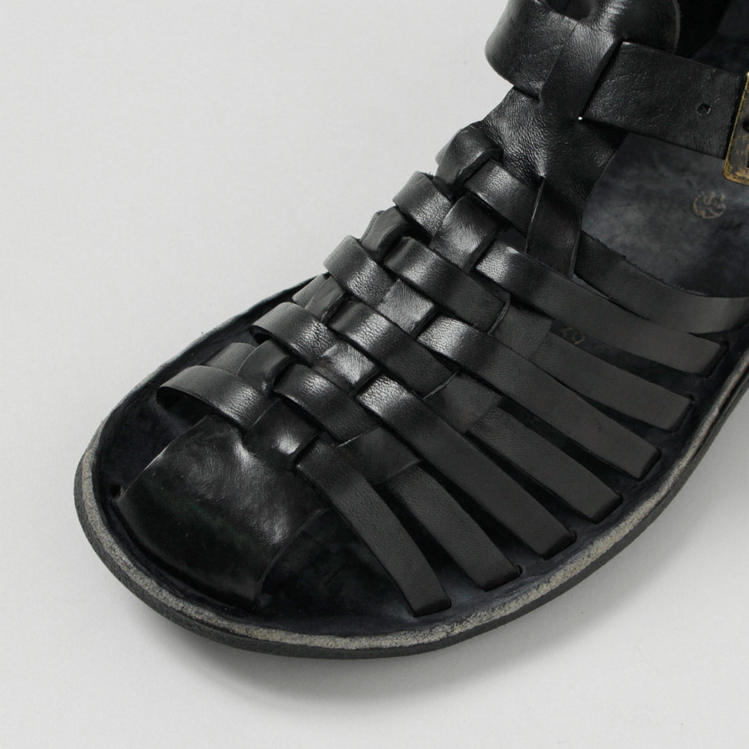 BRADOR / Sandales en cuir Gurkha