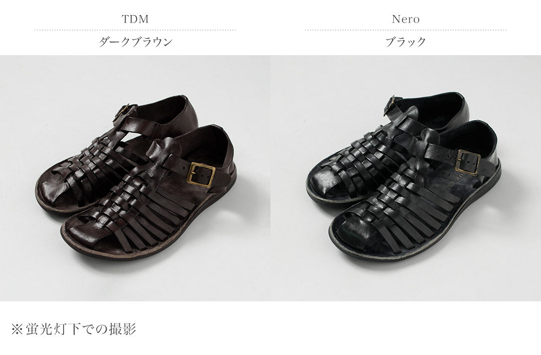 BRADOR / Sandales en cuir Gurkha
