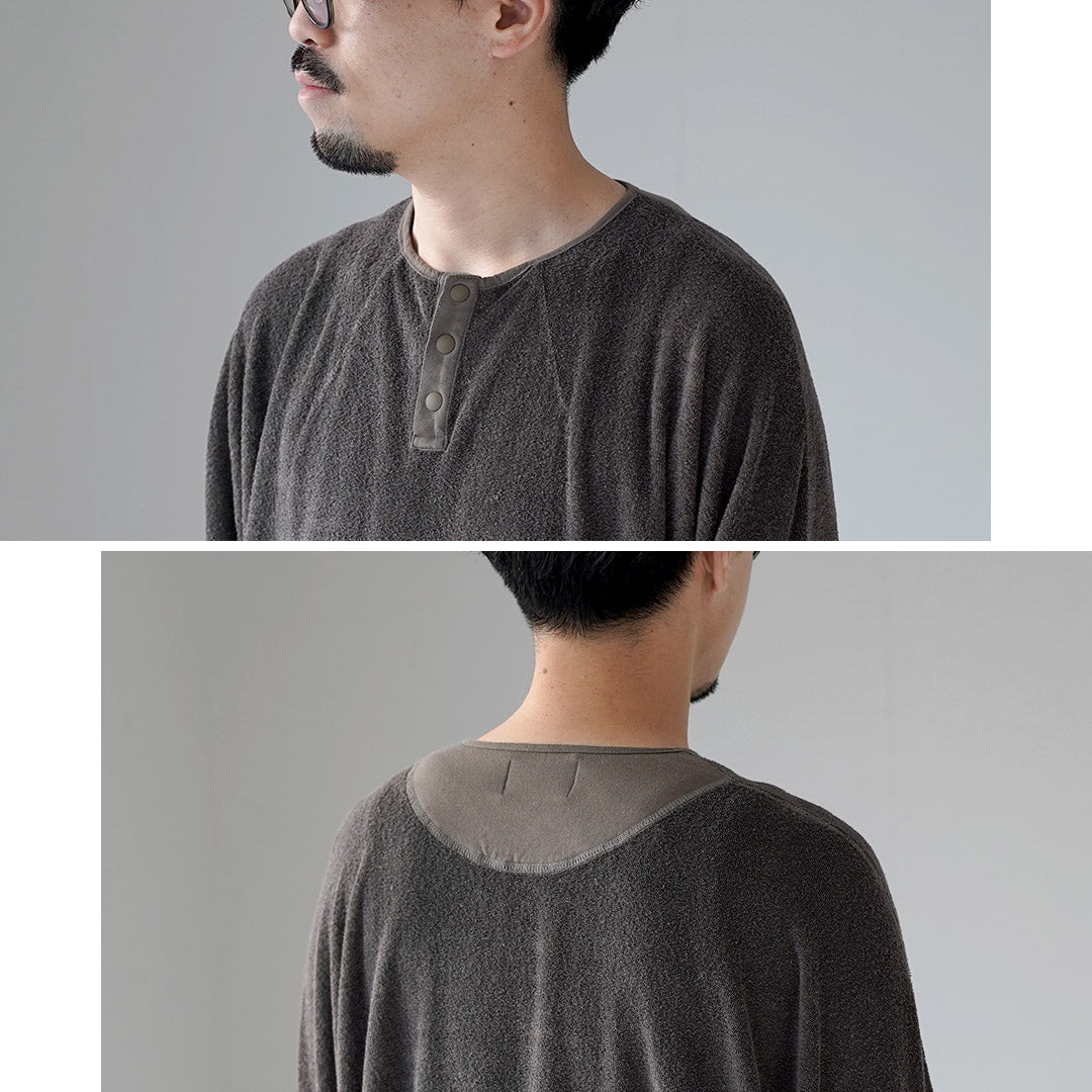 KEMA DESIGNS / Linen Pile Henley Neck Pullover