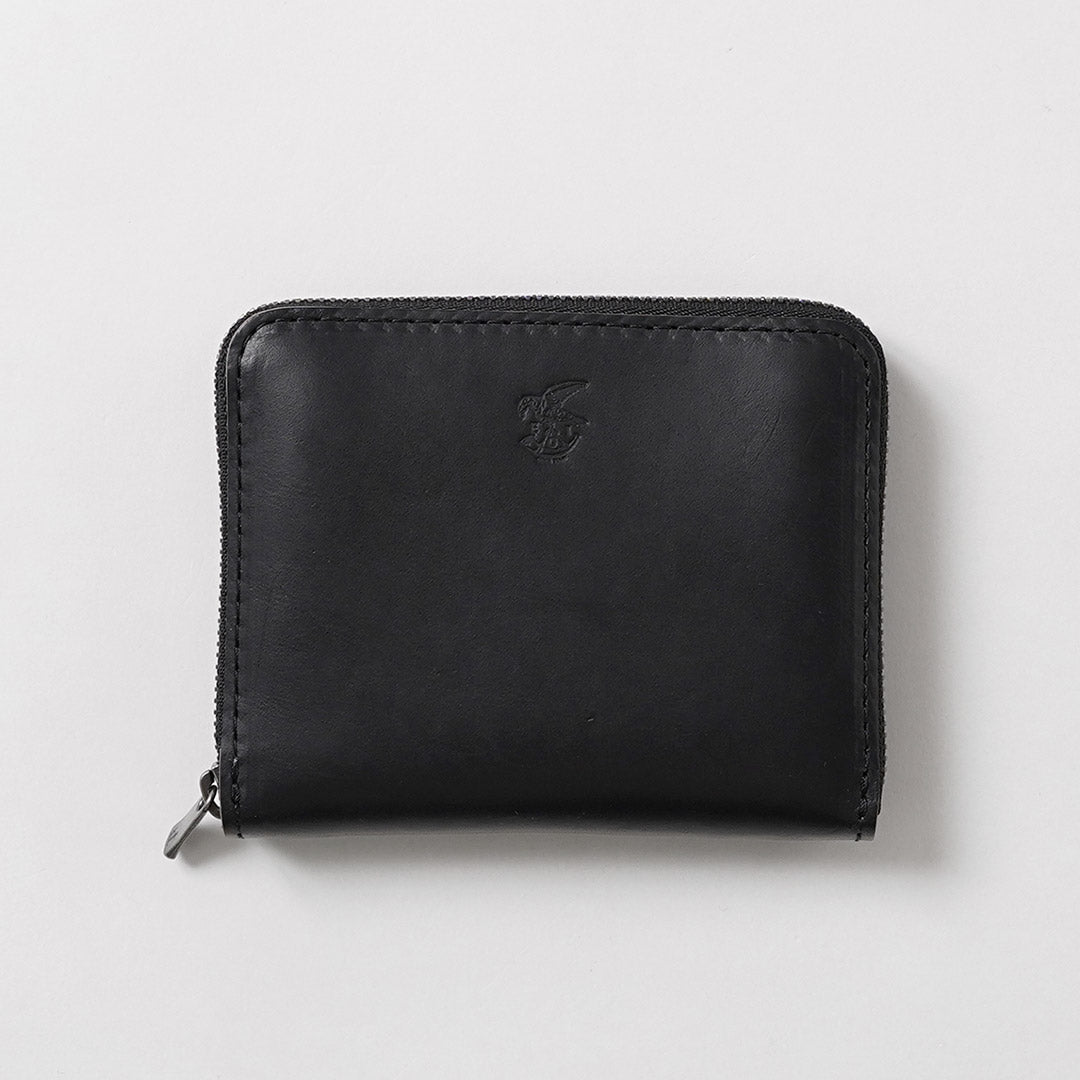 MR.OLIVE / Portefeuille Compact Zippé Horween Chromexcel Cuir