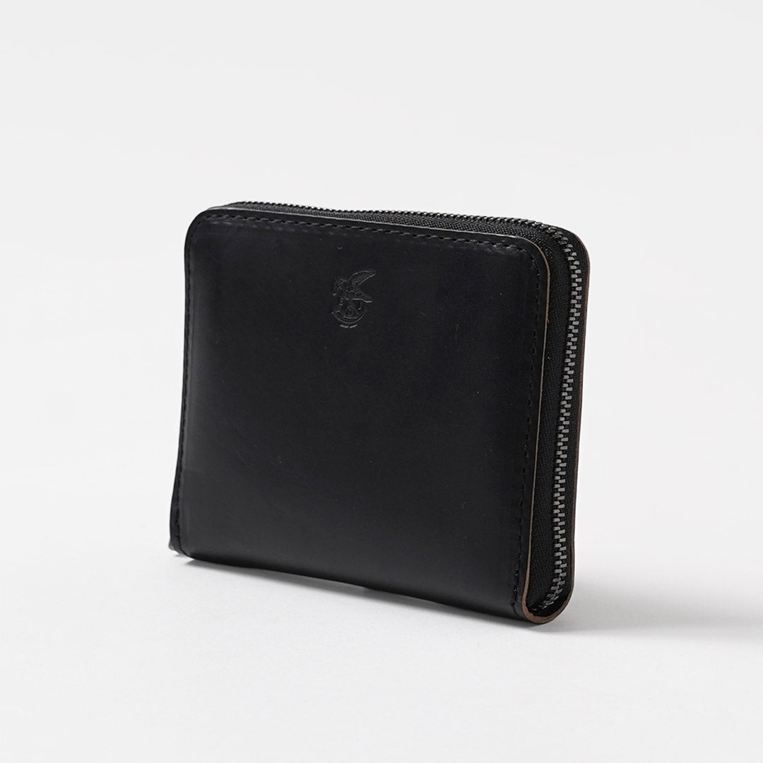 MR.OLIVE / Portefeuille Compact Zippé Horween Chromexcel Cuir