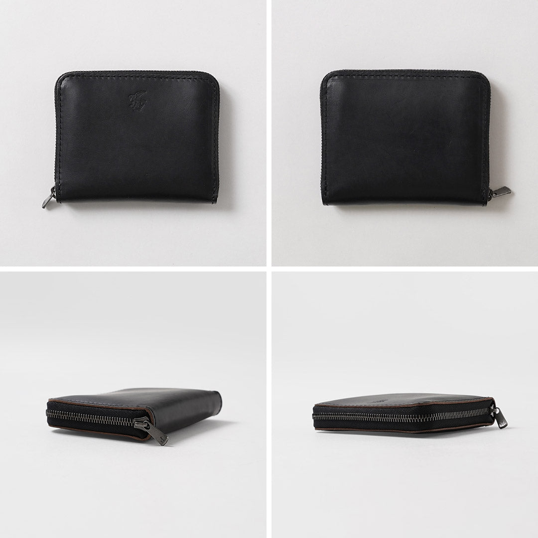 MR.OLIVE / Portefeuille Compact Zippé Horween Chromexcel Cuir