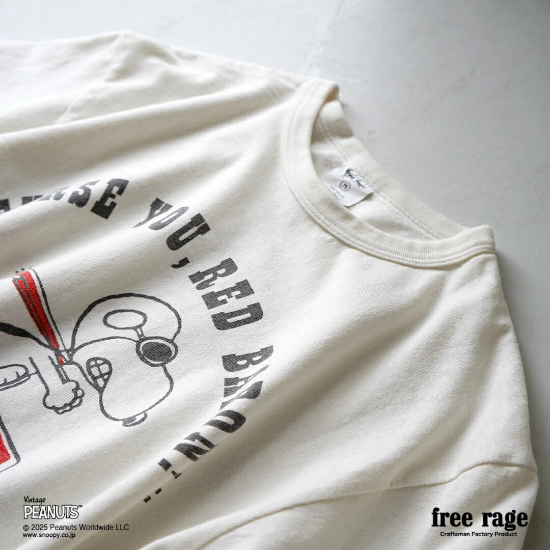 FREE RAGE / PEANUTS×free rage T-shirt à manches courtes en coton recyclé imprimé Red Baron