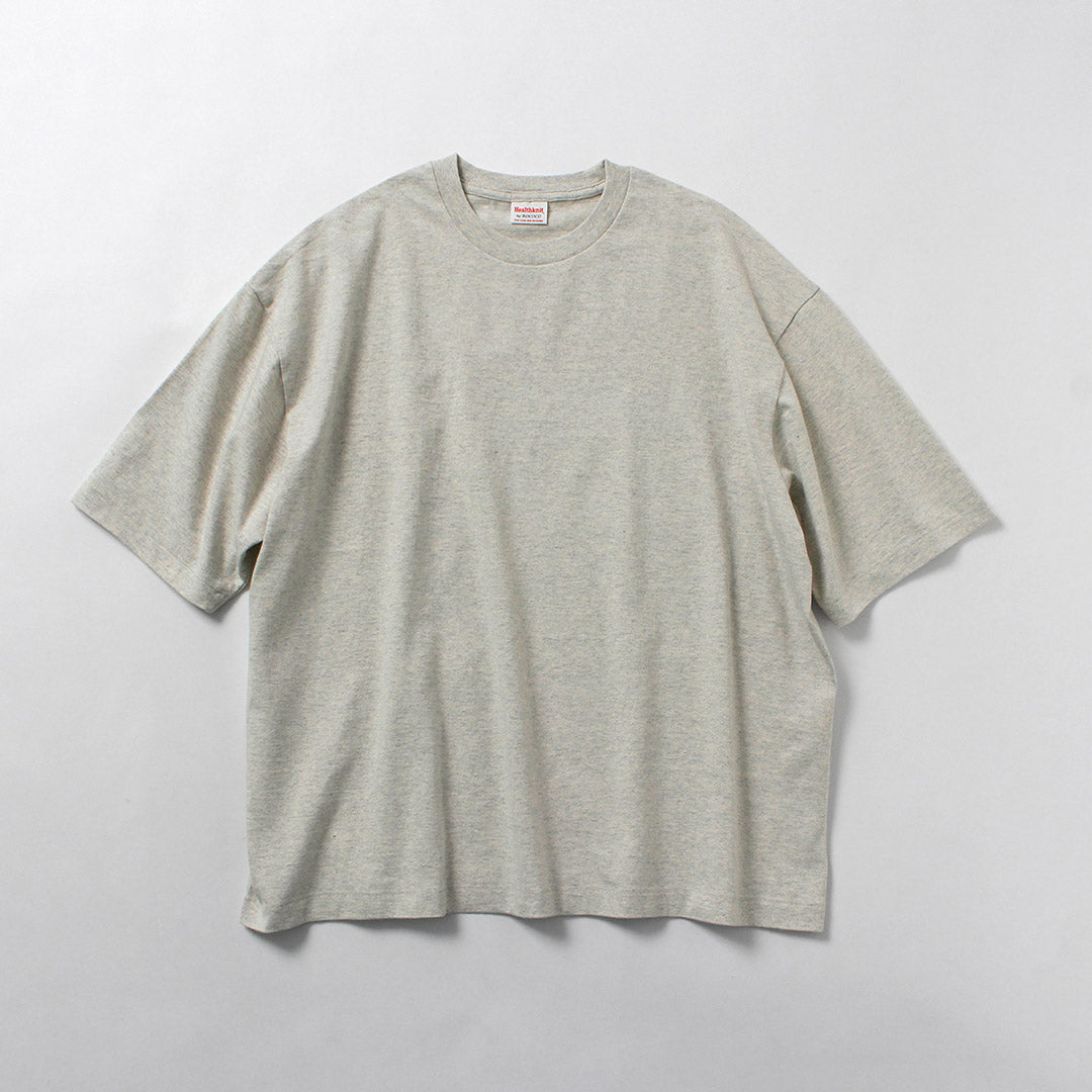 HEALTHKNIT / Camiseta de manga corta universal de algodón con cuello redondo exclusiva de EE. UU.