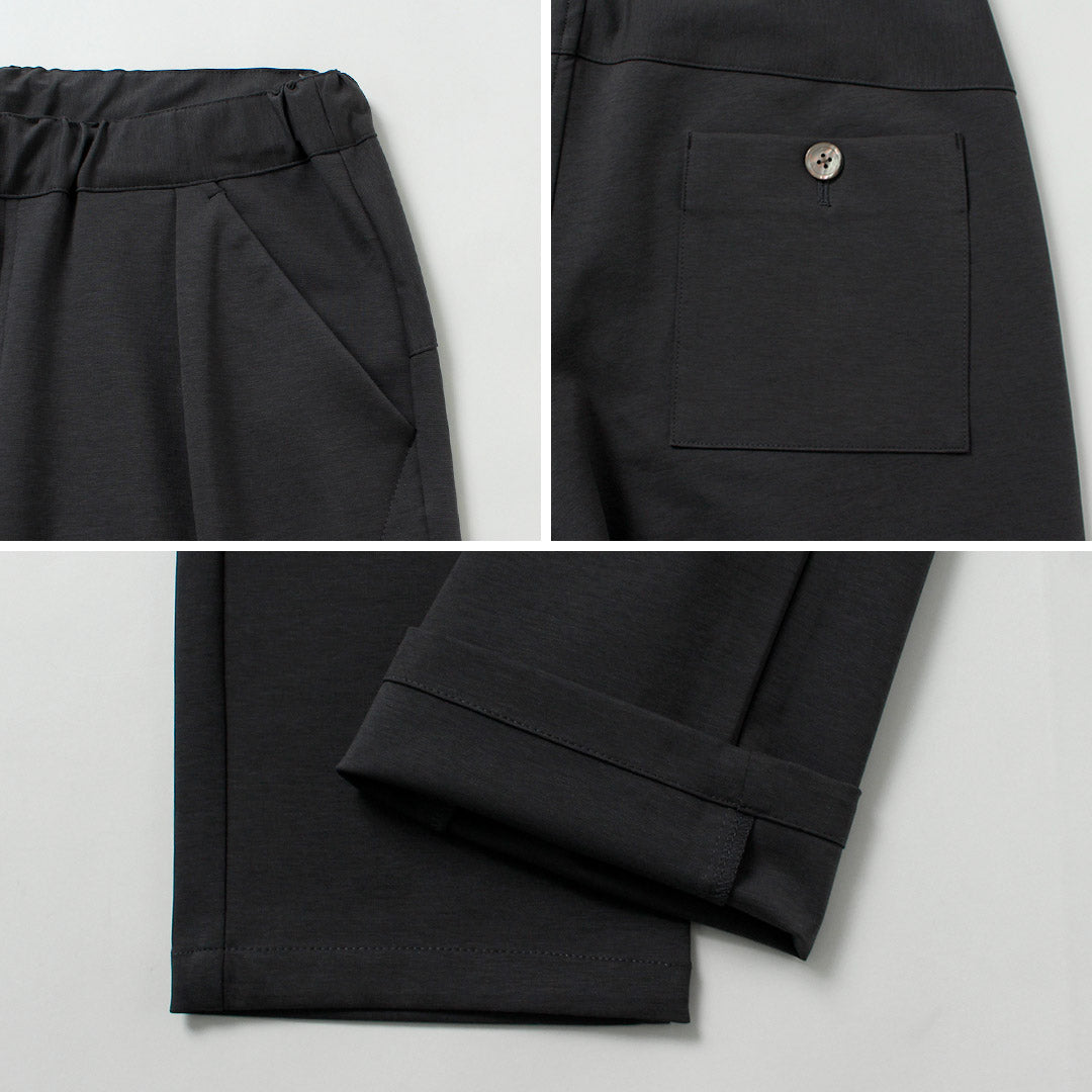 RE MADE IN TOKYO JAPAN / Dress Jersey Tucked Pants