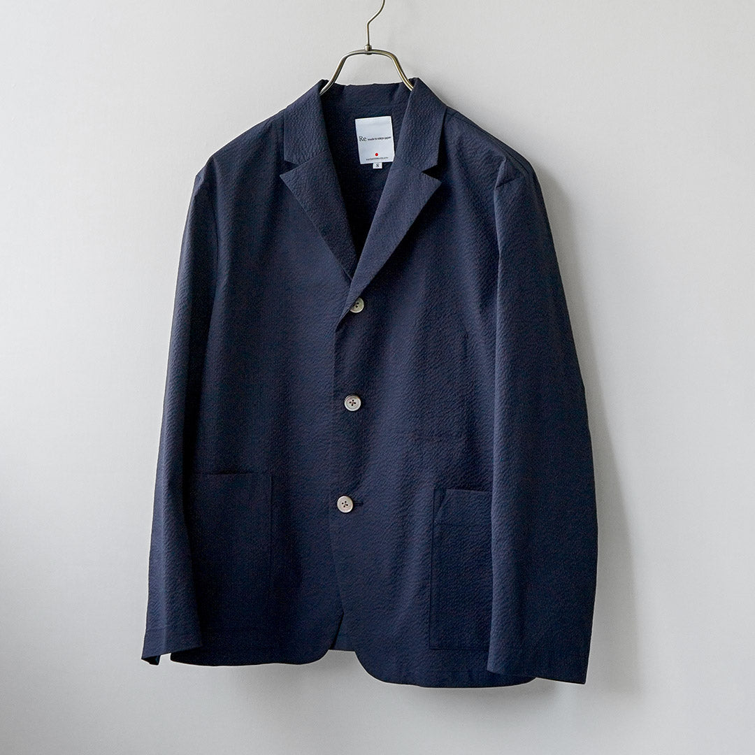 RE HECHO EN TOKIO JAPÓN / Chaqueta Coolmax Seersucker Tailored 3B